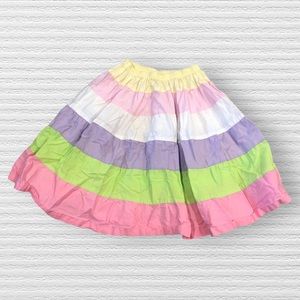 Young Colors Pastel Colorful Tiered Skirt